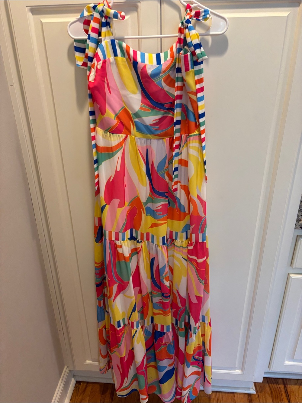 Flying Tomato Multicolor Striped Maxi Dress - size M